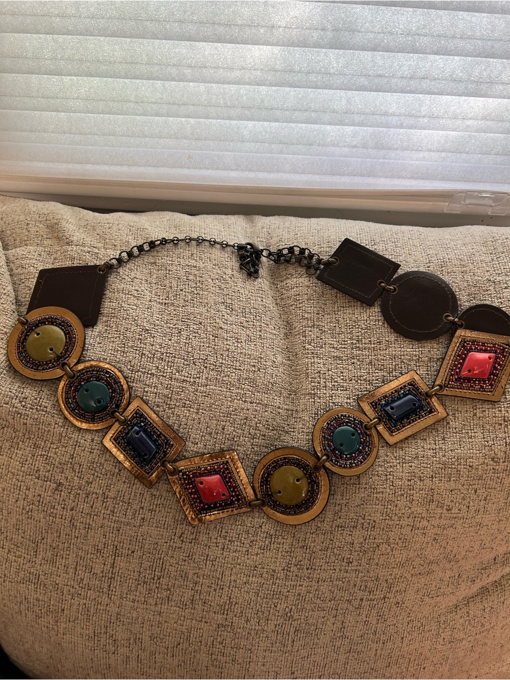 Boho Beaded Jewel Chain Belt Boho Chain S/M Y2K